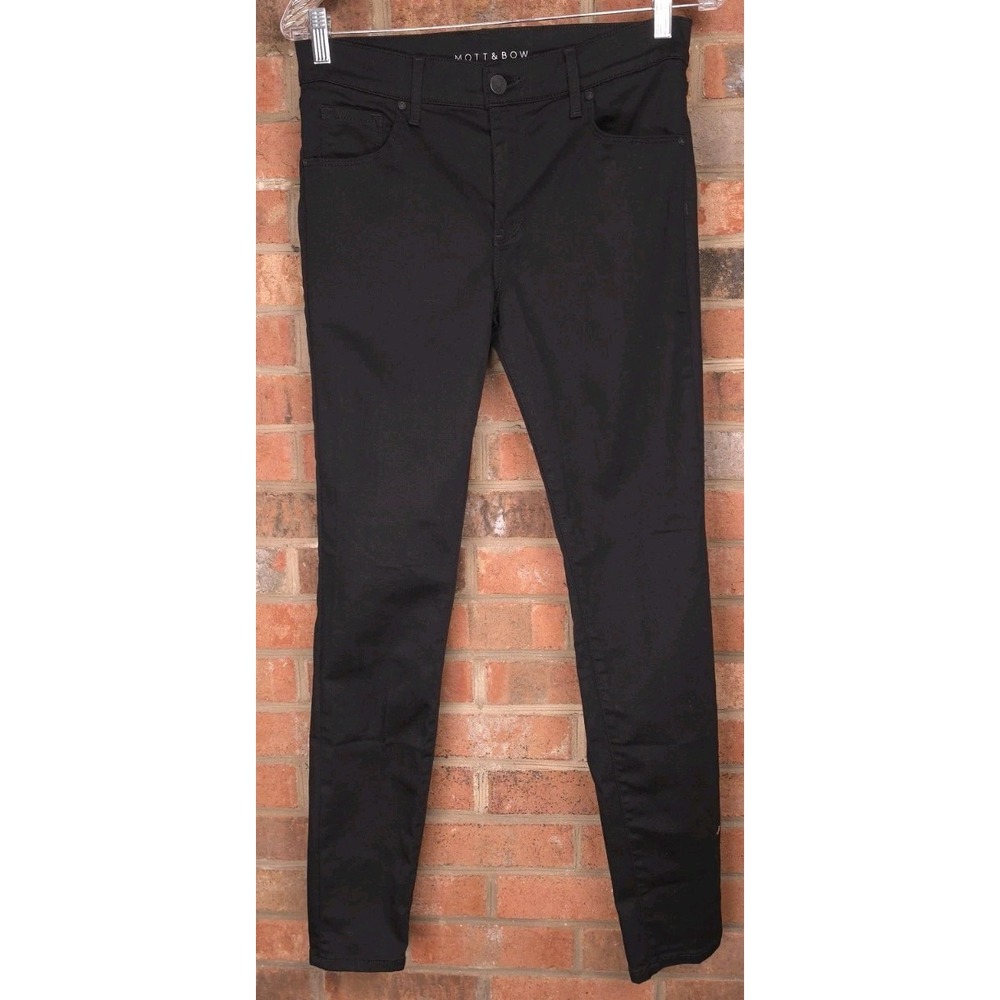 Mott & Bow Mens Jeans Size 29x30 Black Mid-Rise Skinny Fit Stretch Tencel Blend